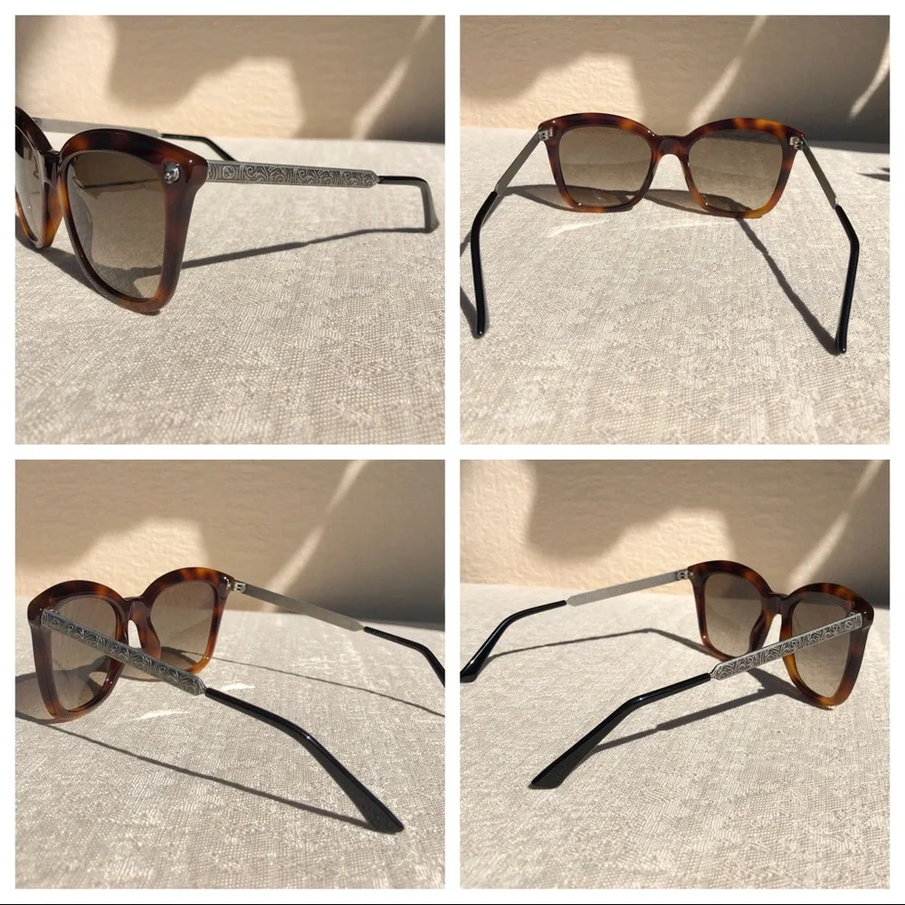 GUCCI 52mm square TIGER head sunglasses